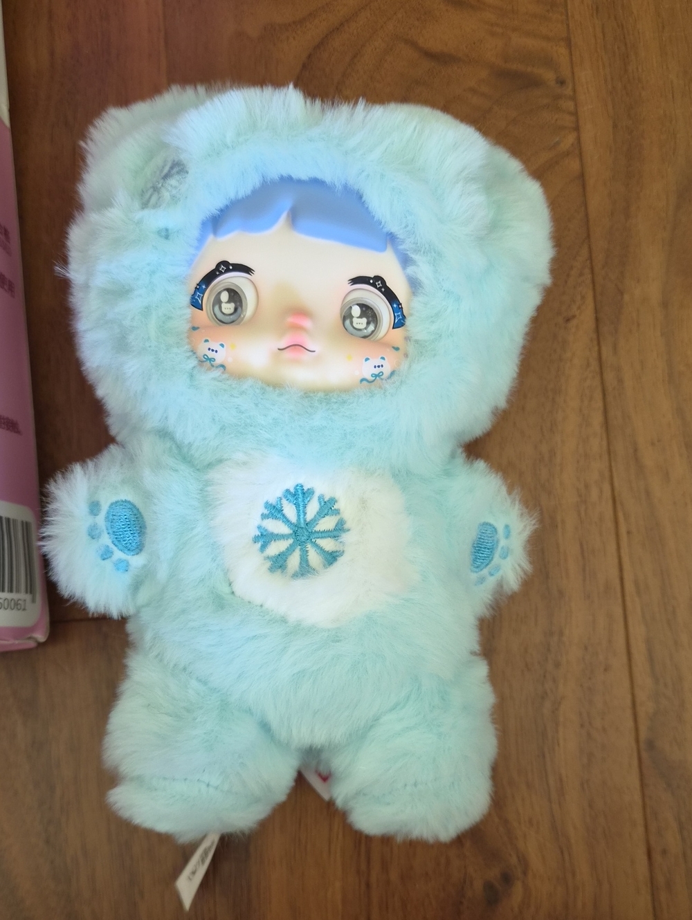 Plush Snowflake Baby Doll - Light Blue BINBIN. Nommi